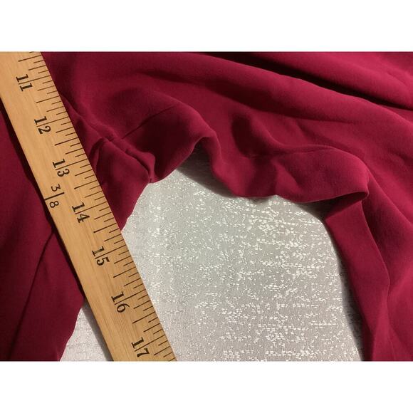 Vtg Talbots Red 100% Pure Silk Business Casual Dress Pants Sz 12 - Picture 9 of 10